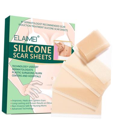 FOMIYES 4pcs Silicone Scar Strips Silicone Scar Tape Silicone Scar Sheets Surgery Scars Sheets Scar Sticker Dressing Scar Stickers Silicone Sheet Cleaning Supplies Care Scar Tape Scar
