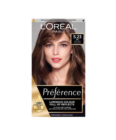 L'Oreal Paris Preference Hair Dye Long Lasting Luminous Permanent Hair Colour 5.23 Rio RIO 5.23
