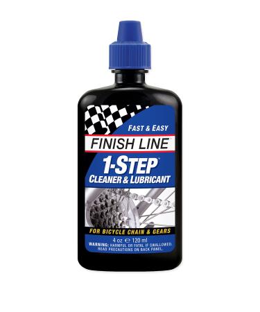 Finish Line 1-Step Bicycle Chain Cleaner & Lubricant 4oz Squeeze Bottle
