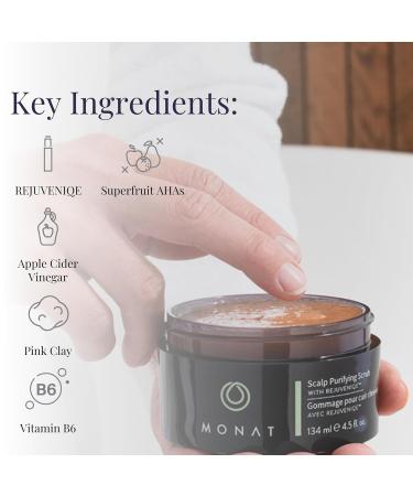 MONAT Scalp Purifying Scrub - Deeply Cleanses & Purifies Hair | Rejuveniqe Formula | 134 ml | International Shipping Available - Buy Online on SooperMarket.com