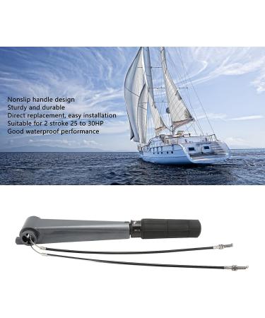 SUNGOOYUE Outboard Steering Tiller Set | 2 Stroke 25-30HP Boat | Nonslip Handle | Waterproof Mount - Buy Online on SooperMarket.com
