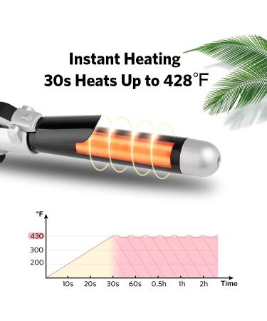 Auto Curling Iron 28mm Black - Instant Heat Hair Styling Wand - Buy Online on SooperMarket.com