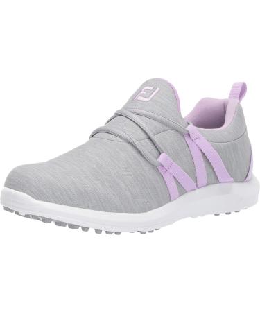 FootJoy Women's Fj Leisure Slip-on Golf Shoes Grey/Orchid 6.5