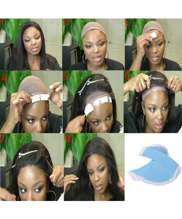 Fivetwofive 108Pc/Lot Fixed Hair Double Tape Wig Adhesive Extended Hair Strip Waterproof for Toupee Lace Wig Film with Slitting Line Easy to Use Fine Workmanship - Buy Online on SooperMarket.com