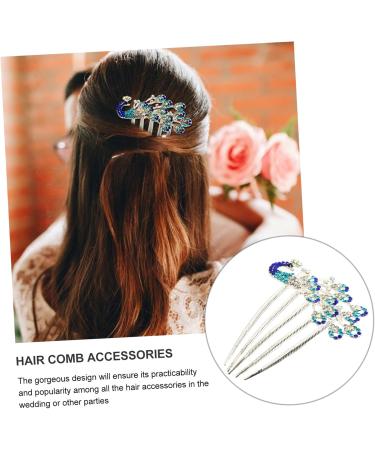 Amosfun Diamond Phoenix Hair Comb Wedding Hair Clip Combs for Women Wedding Hair Accessories for Women Flower Girl Barrette Rhinestone Barrette Comb Crystal Hair Clips Hair Side Comb Lace - Buy Online on SooperMarket.com