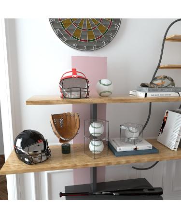 VOLEAAR 6 Pack Baseball Display Case - UV Protected Acrylic Cube Holder for Autograph Memorabilia - Official Size Baseball Display Box - Buy Online on SooperMarket.com