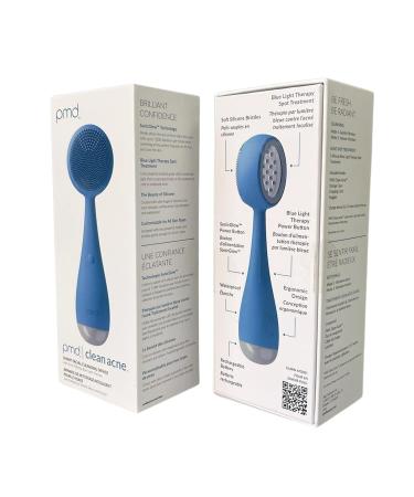 PMD Clean Acne - Smart Facial Cleansing Device with Silicone Brush & Blue Light Treatment for Acne - Waterproof & SonicGlow Technology - Buy Online on SooperMarket.com