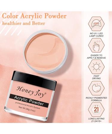 HJ-NAP017 Acrylic Nail French Manicure Powder - 28g/box Professional White Clear Red Nude Acrylic Nail System for Nail Extension - Buy Online on SooperMarket.com