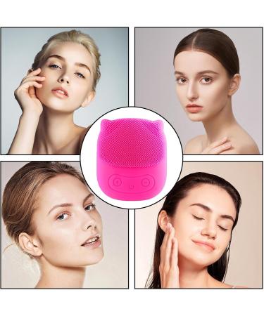 Toseky Face Exfoliator Scrubber | Penguin Shape Vibrating Face Scrub Brush - Rechargeable Wash Brush for Deep Cleaning Skin Waterproof Skin Care Face Brushes Red - Buy Online on SooperMarket.com