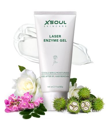 XSOUL Cooling Gel for Laser Hair Removal Device Soothes & Moisturizes Skin After IPL Laser Hair Removal SOPHORA ANGUSTIFOLIA and ROSA RUGOSA FLOWER OIL Extracts 2.11OZ