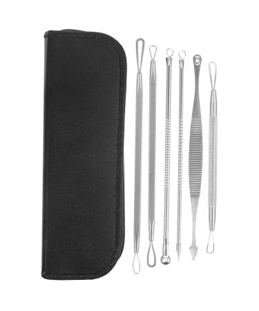 Mikinona 1 Set Blackhead Removal Tool Accessory Face Scraper Tool Pores Daily Use Needle Cell Clamp Portable