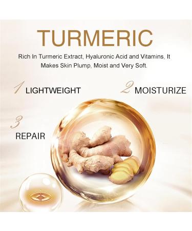 Turmeric Face Cream - Natural Moisturizer for Face & Body | Anti-Aging Turmeric Facial Cream for All Skin Types - Smooths Fine Lines & Wrinkles - Buy Online on SooperMarket.com