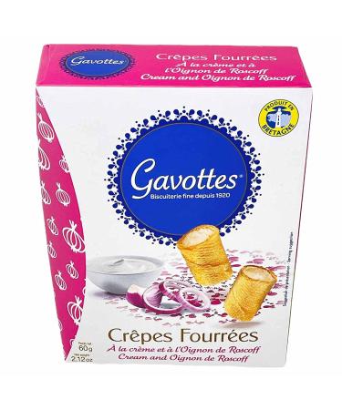 Gavottes Cr pes Fourr es Mini Pancakes with Cream & Onion - Authentic Roscoff AOP Delicacy International Shipping - Buy Online on SooperMarket.com
