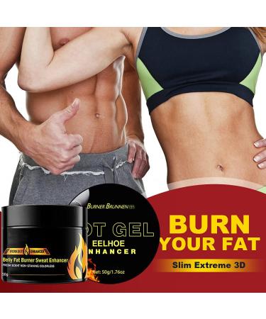 3pcs Hot Cream Workout Enhancer Gel for Natural Weight Loss & Cellulite Treatment - Fat Burning Cream for Belly, Thighs, Legs, Arms, and Buttocks - Men and Women - Buy Online on SooperMarket.com