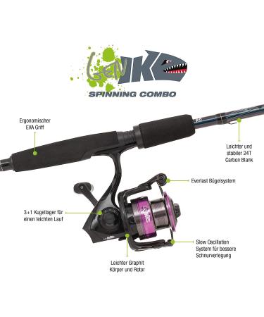Abu Garcia Revolution Spinning Rod and Reel Combo Set - 2.13m | 10-30g - Ideal for Freshwater and Saltwater Predator Fishing - Buy Online on SooperMarket.com