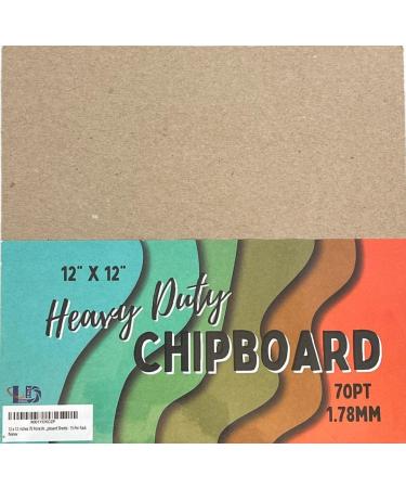 12 x 12 Inches 70 Point Kraft Heavy Duty Chipboard Sheets - 15 Per Pack - Buy Online on SooperMarket.com
