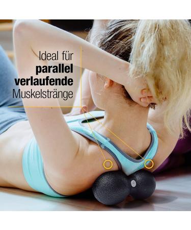 High Pulse Fascia Set - Deep Muscle Massage with 2 Mini Rolls Fascia Ball Duo Ball & Exercise Poster - Ideal for Muscle Recovery - Buy Online on SooperMarket.com