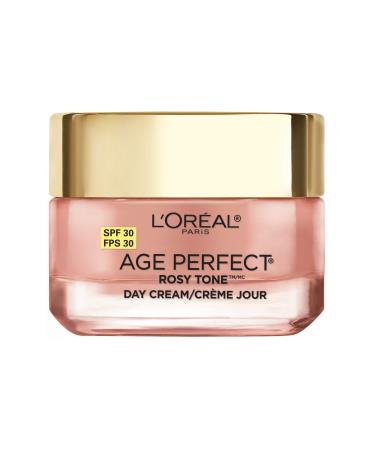 L'Oreal Paris Skincare Age Perfect Rosy Tone Face Moisturizer with SPF 30, LHA and Imperial Peony, Anti-Aging Day Cream for Face, Non-greasy, 1.7 oz SPF-30 1.7 Ounce (Pack of 1)
