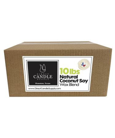 Coconut Soy Wax Blend Candle Making - 10 & 20 lb. Creamy Blend for High Load Fragrance Formulation - (10 lb)