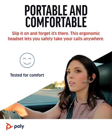Poly Voyager Legend Wireless Headset - Bluetooth with Noise-Canceling Mic, Voice Controls, and Ergonomic Design - Buy Online on SooperMarket.com