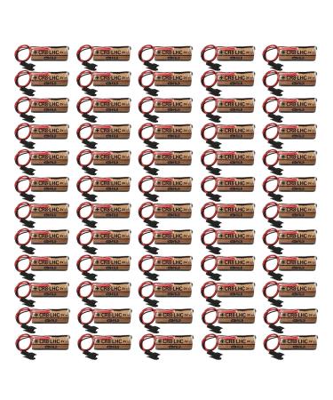 60 Pcs CR8. LHC 17450 3V Battery 2600mAh Non-Rechargeable Battery for Fuji FDK Battery Memory Backup Power Source Meter Battery