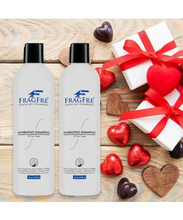 FRAGFRE Hydrating Sensitive Skin Shampoo 12 oz - Sulfate, Paraben, and Fragrance Free - Color Safe, Hypoallergenic Mild Cleanser - Gluten Free, Vegan, Cruelty Free - Natural Cucumber - 12 Fl Oz - Buy Online on SooperMarket.com