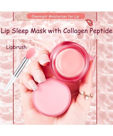 Lip Sleeping Mask Lip Mask Overnight Strawberry Lip Masks Skincare Lip Oils Lip Moisturiser for Dry Chapped Peeling Cracked Lips Fades Lip Lines Lip Balm Locks In Moisture Lip Care 20g-Strawberry01 - Buy Online on SooperMarket.com