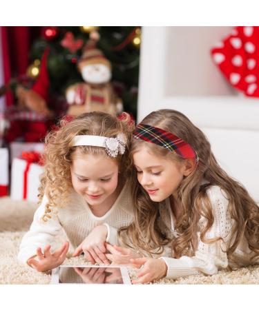 JNAWA Christmas Tartan Headband Alice Red Band Hair Accessories Vintage Headband for Girls Child Xmas Festival Holiday. - Buy Online on SooperMarket.com
