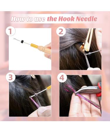 Vlasy Hair Extensions Tools Kit Professional Tools With Hair Extension Pliers Loop Needle Threader and Pulling Hook Needle for Nano Beads and Microlink Beads 3 Pcs Hair Pliers Set - Buy Online on SooperMarket.com