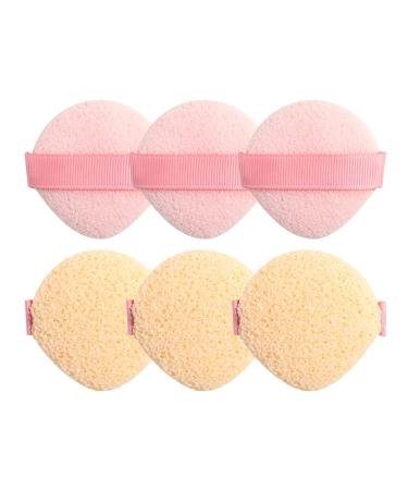 BS-MALL Face Clean Sponge Gentle Clean Makeup Removal Pad Pack of 6