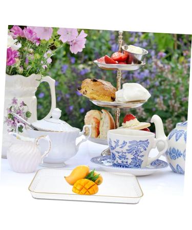 ABOOFAN 1pc Tray Christmas Platter Christmas Plates Candy Serve Holder Candy Container Decorate Household 31.3X18.1X2.4CM Transparent Color - Buy Online on SooperMarket.com