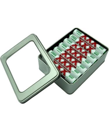 XXX Extra Strong Peppermint Mints - 14 Rolls with TinTastic Silver Refillable Keepsake Tin - Buy Online on SooperMarket.com