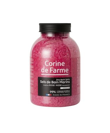 Corine de farm sensual swimming salt rose fragrance for bath or spa-Formula 99% natural suitable for sensitive skin-moment relaxation zen & sensuality-1.3 kg rose 1.3 kg (1 Pack)