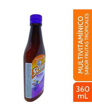 Scott's Emulsion Tropical Fruit 360ml (12 Fl Oz) - Pack of 1 - Buy Online on SooperMarket.com