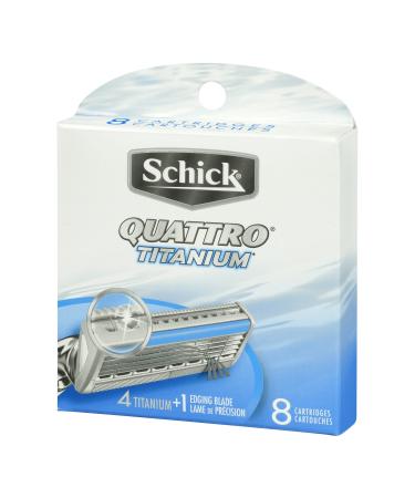 Schick Quattro Titanium Men's Razor Blade Refills - 8 Count (Pack of 1) - Buy Online on SooperMarket.com