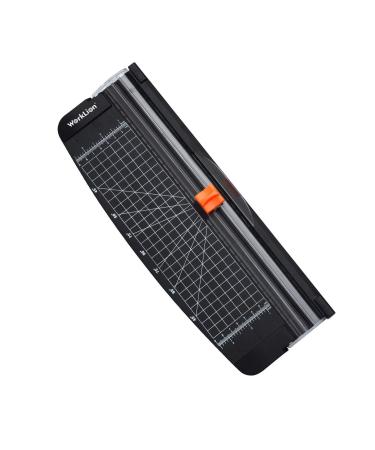 WORKLION Small Paper Trimmer  Portable Paper Cutter for Label  Origami  Card  Photo  Coupon  Scrapbook  Cardstock  Laminated Paper  and Craft Project