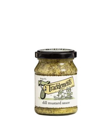 Tracklements Dill Mustard Sauce an Ideal Condiment for Smoked Fish Salmon and Salted Fish or Partnered with Salted Beef Toasties   Vegetarian Friendly   Gluten Free   140g Jar Dill Mustard Sauce 140g (Pack of 1)