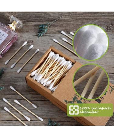 Bamboo Cotton Swabs - Biodegradable & Sustainable Ear Cleaner Sticks (400pcs) | Eco-Friendly Ear Hygiene - Buy Online on SooperMarket.com