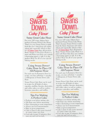 Swans Down Regular Cake Flour 2 Pound Boxes - Pack of 2 | Premium Quality Baking Flour - Buy Online on SooperMarket.com