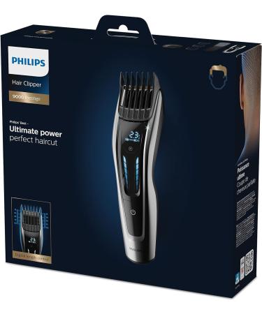 Philips Series 9000 Hair Clipper HC9450/20 - 400 Length Settings Titanium Blades & Digital Touch Control | S9000 3 Combs & 2 Accessories - International Shipping Available - Buy Online on SooperMarket.com
