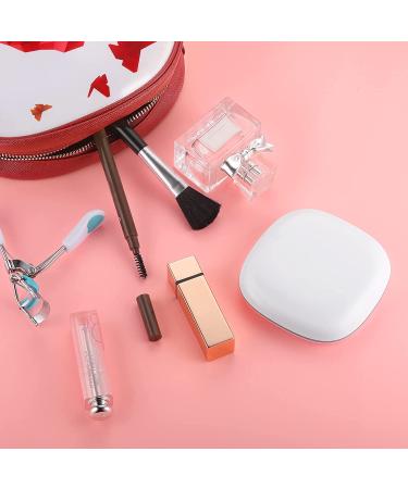 Magnifying Mirror with Light  Funtopia 1X/10X Magnification Compact Mirror  Dimmable Double Sided LED Lighted Travel Makeup Mirror  Portable for Handbag and Pocket  3.9 inch  USB Charging (White 1.white - Buy Online on SooperMarket.com