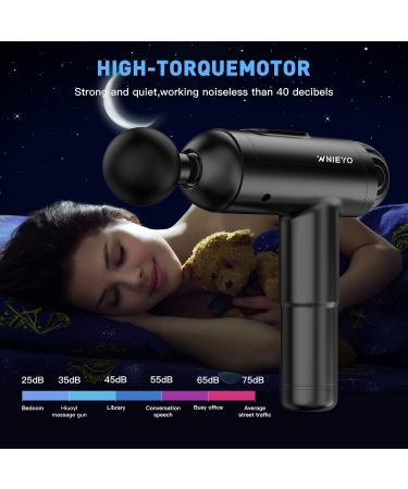 Deep Tissue Massage Gun for Athletes | 20 Speed Muscle Massager with 8 Replacement Heads and Side Screen - Buy Online on SooperMarket.com