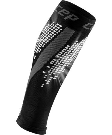 Shop CEP Nighttech Calf Sleeves for Women | Colorful Reflective Leg Warmers in Black | Size IV - International Shipping Available - Buy Online on SooperMarket.com