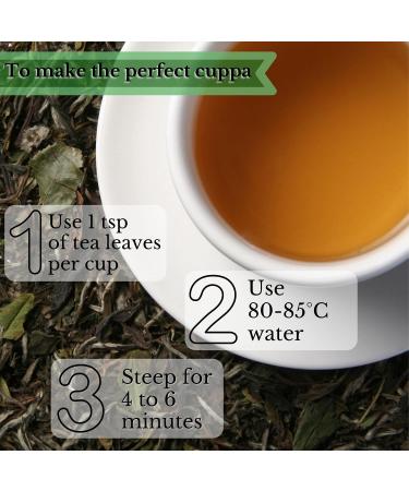 Pai Mu Tan White Loose Leaf Tea by Simpli-Special - 50g Resealable Pouch for Hot or Iced Tea - Buy Online on SooperMarket.com