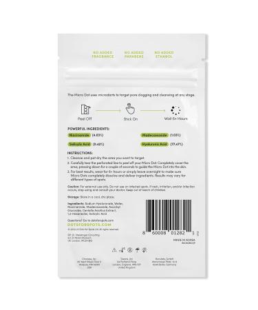 Shop Dots for Spots Micro Dot Anti Pimple Patch - Oval 9 Pack | Fast-Acting Hydrocolloid Acne Treatment | Vegan & Cruelty-Free - Buy Online on SooperMarket.com