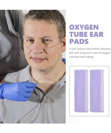 Healeved 1 Pair Nasal Cannula Ear Cushions Comfort Wrap Cannula Ear Protectors Oxygen Tubing Ear Cover Nasal Strap Sleeve for Oxygen Patients to Help Relieve Ear Pain Violet - Buy Online on SooperMarket.com