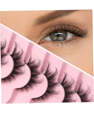 Shop Fluffy Mink Fake Eyelashes | 1 Pack of 7 Pairs | 3D Natural Wispy Lash Extensions for Gorgeous Eye Makeup - Buy Online on SooperMarket.com