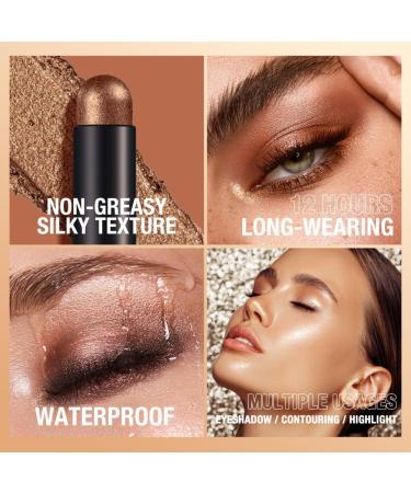 Ofanyia Eyeshadow Stick | Shimmer & Matte Eye Shadow Crayon | Long Lasting Waterproof Hypoallergenic Eye Brightener | Perfect Gift Set (16#) - Buy Online on SooperMarket.com