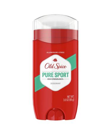 Old Spice High Endurance Deodorant for Men Aluminum Free 48 Hour Protection Pure Sport Scent 3.0 oz Fresh 2.25 Ounce (Pack of 4)