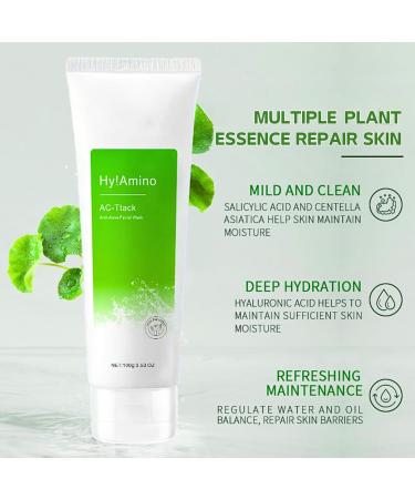 Acne Foaming Wash Acne Face Wash Gentle Face Wash for Acne Prone Skin Anti-Acne Facial Wash for Deep Pore Cleansing Tea Tree Oil Facial Cleanser with Hyaluronic Acid Deep Hydration - Buy Online on SooperMarket.com